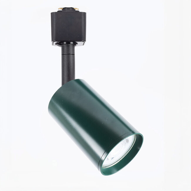 1-phase Track lighting system 1.5 metres - Romain Black with moss green