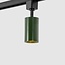 1-phase track system set 1.5 metres with Romain spotlights in olive green