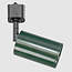 1-phase Track lighting system 1.5 metres - Romain Black with pine green