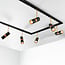 1-phase track system set 3 metres with Timeo spotlights, black and gold