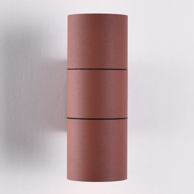 2-light wall lamp, rust brown - Giorgia