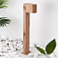 Outdoor floor lamp Simone - 50 cm wood-effect