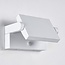 Adjustable outdoor wall light Berlin with sensor white with integrated LED