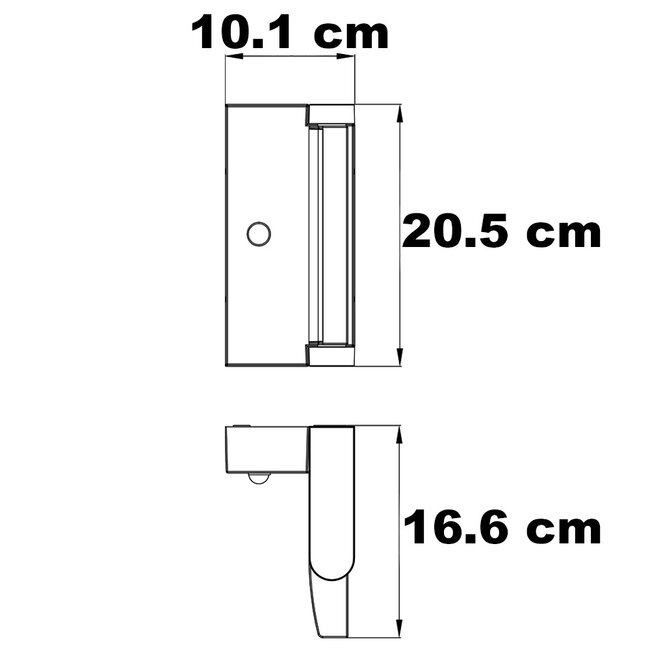 Adjustable Berlin wall light with sensor - anthracite