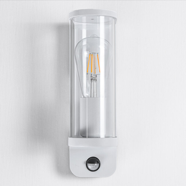 Outdoor wall light Jani with sensor - white