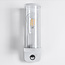 Outdoor wall light Jani with sensor - white