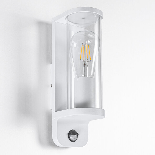 Outdoor wall light Jani with sensor - white