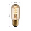 4W LED filament tube lamp, 2200K, Amber glass with spiral - dimmable