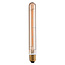 E27 dimmable tube lamp Amber glass with 4-wire filament 22.5 cm, 4W, 2200K
