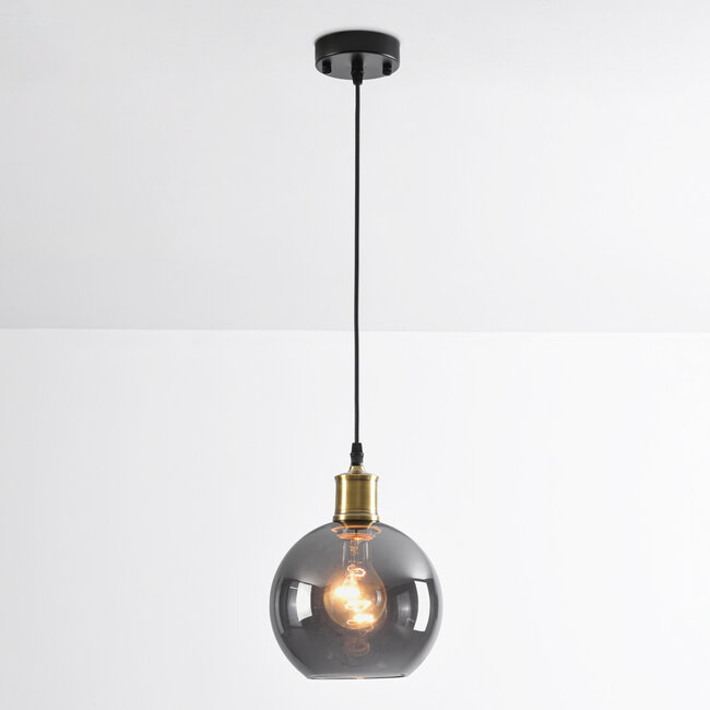 -light pendant lamp Lyana - Smoked glass