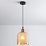 pendant light Lana - spherical amber glass