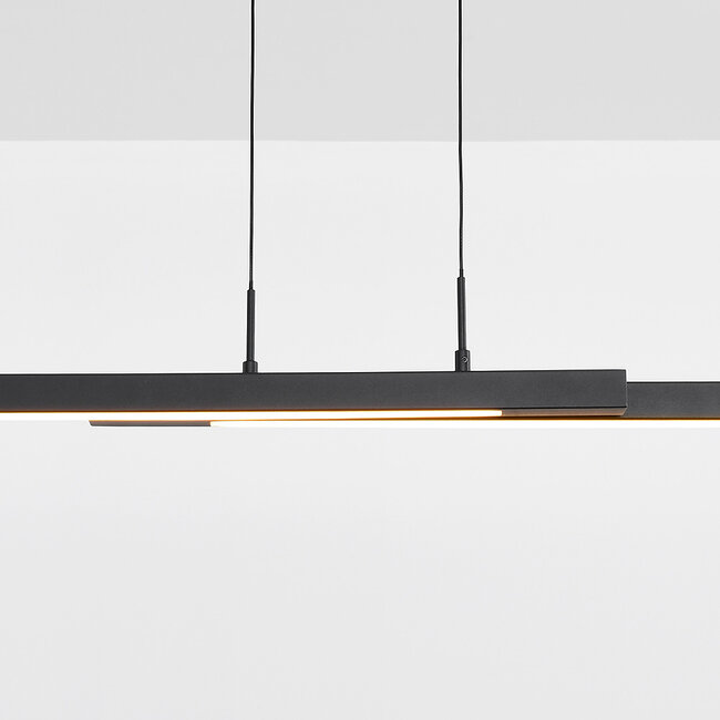 Designer pendant light Leia black with 3-step dimmable