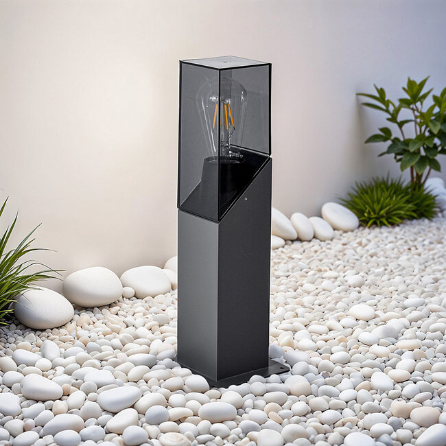 Industrial standing outdoor lamp Jet - anthracite - 40 cm