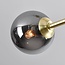 4-light ceiling light Stiri - smoked glass in gold