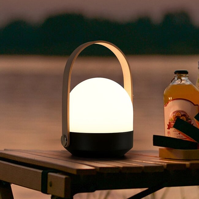 Rechargeable 3-step dimmable solar table lamp Saro - portable