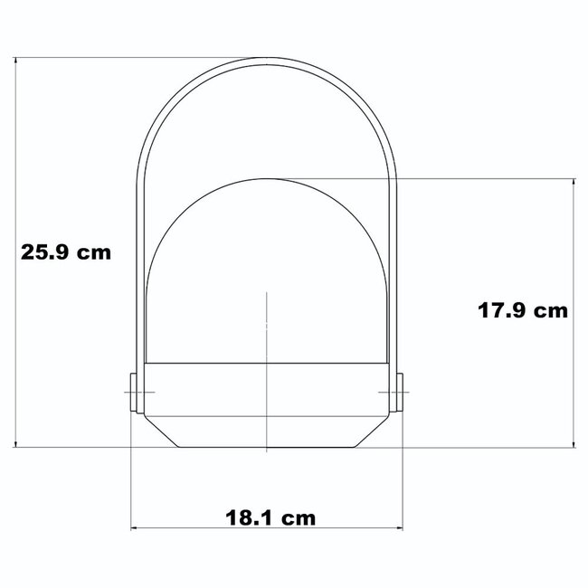 Rechargeable 3-step dimmable solar table lamp Saro - portable