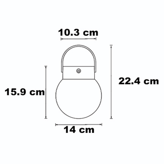 Solar outdoor pendant lamp - Sun