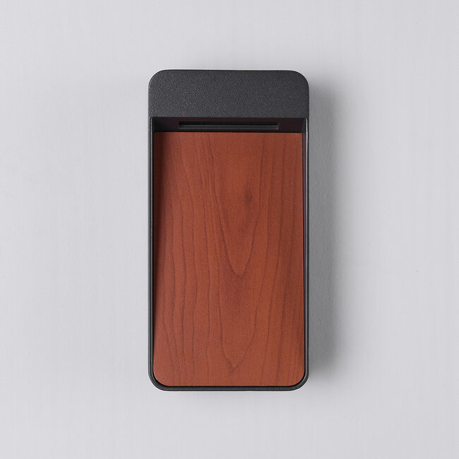 Fico outdoor wall lamp - wood, anthracite