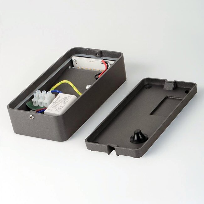 Fico outdoor wall lamp - wood, anthracite