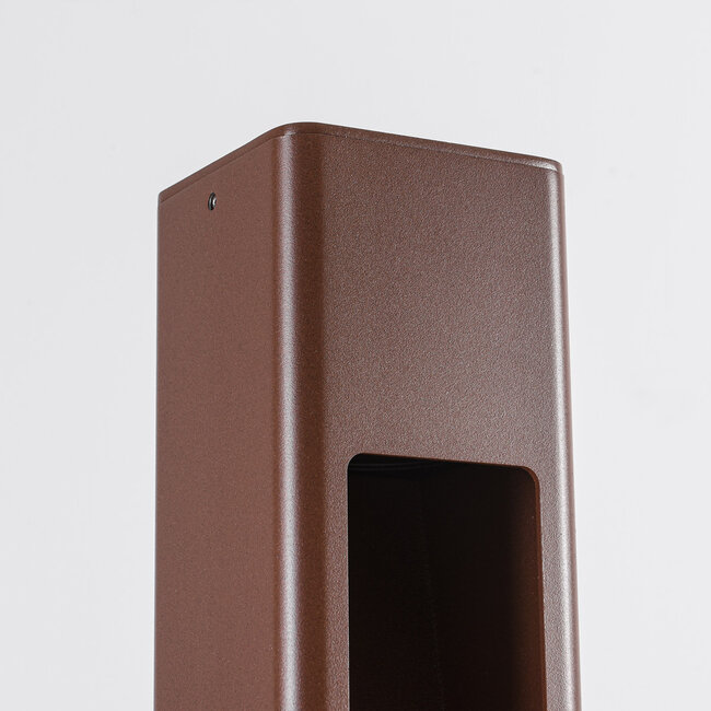 Velia outdoor floor lamp - rust brown