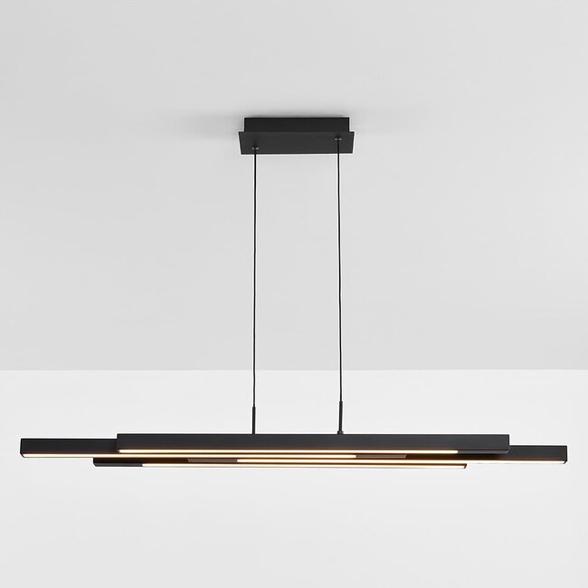 Designer lighting pendant lamp in Black with 3-step dimmer - Liana