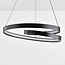 3-step dimmable pendant light Espiral - spiral in matt black