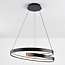 3-step dimmable pendant light Espiral - spiral in matt black