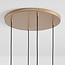 4-light pendant light Nisa - amber and smoked glass with gold
