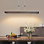 Lilia pendant lamp designer lighting with 3-step dimmable LEDs - Black and dark wood