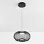 Black pendant lamp Kato with openwork shade, 3-step dimmable