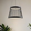3-step dimmable LED pendant light Kae - black decorative cord