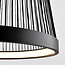 3-step dimmable LED pendant light Kae - black decorative cord