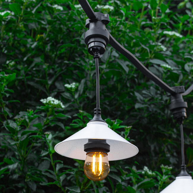 Shade for Festoon bulbs - White