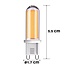 Dimmable G9 LED spotlight, clear glass, 2700K, 2.2W