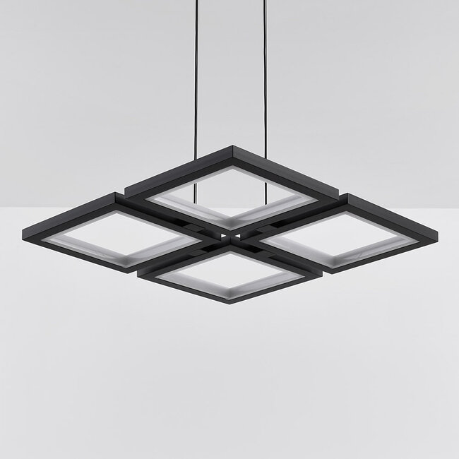 Modern Carre pendant lamp with 3-step dimmable LEDs