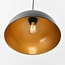 Track pendant light 1-phase Fos, black with gold interior