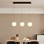 Silje pendant lamp in gold with milky white glass - 3-step dimmable, 2700K