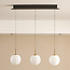 Silje pendant lamp in gold with milky white glass - 3-step dimmable, 2700K