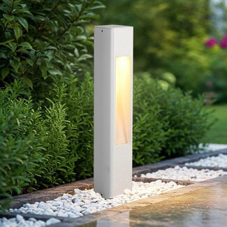 Velia outdoor floor lamp - white