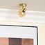 1-light ceiling light Jenthe - gold with amber glass
