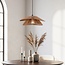 pendant light Osaka in hand-braided rope - natural brown
