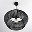 pendant light Nara in hand-braided rope - black