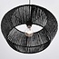 Nara braided rope pendant light - black