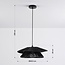 pendant light Osaka in hand-braided rope - black