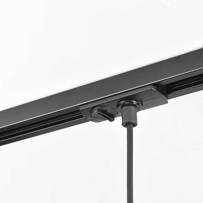 1-phase rail pendant lamp with smoked glass and Mirror effect - Nya