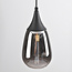 1-phase rail pendant lamp with smoked glass with Mirror effect - Noi