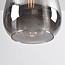 1-phase rail pendant lamp with smoked glass with Mirror effect - Noi