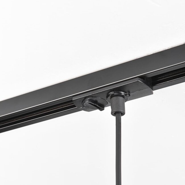 1-phase rail pendant lamp with smoked glass with Mirror effect - Noi