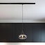 Track pendant light 1-phase Nill with smoked glass and mirror effect