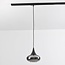 Track pendant light 1-phase Nill with smoked glass and mirror effect